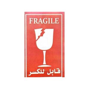 fragile stickers 1000 pcs red